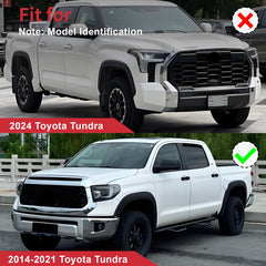 Fit For Toyota Tundra 2014-2021 Front Upper Hood Bulge Molding Grille Trim