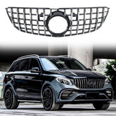 For 2016/2017/2018/2019 X166 GLS-Class Front Bumper Grille GT W/ CAMERA HOLE