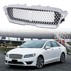 Front Upper Grille Bumper Grille Nickelplated For Lincoln MKZ 2017/2018/2019