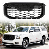 Glossy Black Denali Style Front Bumper Grille Grill For 2015-2020 GMC Yukon XL