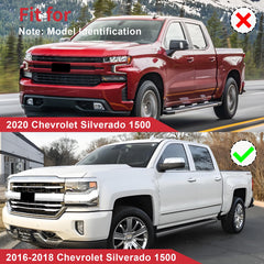 Summit White Upper Bumper Grille Grill For 2016-2018 Chevrolet Silverado 1500