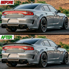 Rear Trunk Spoiler Wing For 2011-2023 Dodge Charger SRT SXT (Gloss Black)