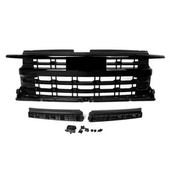 Front Grill For 2022-2024 Chevy Silverado 1500 LTZ Gloss Black