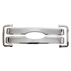 Fits 2011/2012/2013/2014/2015/2016 Ford F250 350 450 Moulding Front Chrome Grill Grille Cover Overlay