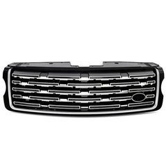 For 2013/2014/2015/2016/2017 Range Rover 2023 Style Front Upper Bumper Grille Grill Gloss Black