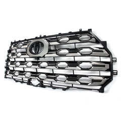 Front Bumper Grille Grill Fit For 2022 2023 2024 Toyota Tundra Platinum Smoked Chrome
