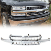 Front Grille For 1999-2002 Chevy Silverado 1500 2000-2006 Tahoe/Suburban Chrome