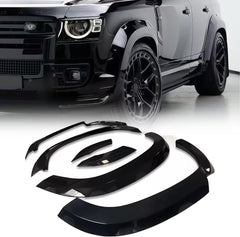 Wheel Arch Fender Flares for Land Rover Defender 110 2020-2026 (Gloss black)