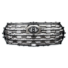 Front Bumper Grille Grill Fit For 2022 2023 2024 Toyota Tundra Platinum Smoked Chrome