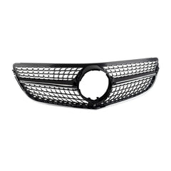 Diamond Grill Fit W207 E-CLASS Coupe Facelift 2014/2015/2016/2017 Black W/o Camera Hole