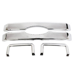Fits 2011/2012/2013/2014/2015/2016 Ford F250 350 450 Moulding Front Chrome Grill Grille Cover Overlay