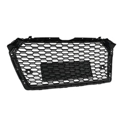 Gloss Black RS4 Style Fits 2017/2018/2019 Audi A4 S4 S-line Front Bumper Grille Grill