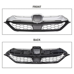 HECASA Fits Honda CRV CR-V 2017 2018 2019 Front Bumper Upper Grille