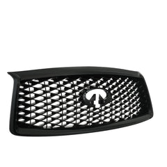 For 2018/2019/2020/2021 INFINITI QX80 Front Upper Grille Gloss Black W/ Camera Hole Grill