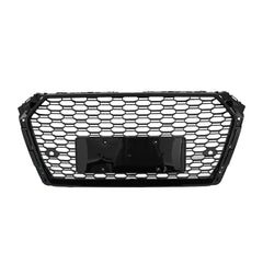 Gloss Black RS4 Style Fits 2017/2018/2019 Audi A4 S4 S-line Front Bumper Grille Grill
