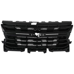 For 2021-2022 Chevrolet Colorado Upper Grille Bumper Grill W/ Gloss Black Trim