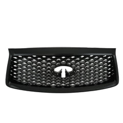 For 2018/2019/2020/2021 INFINITI QX80 Front Upper Grille Gloss Black W/ Camera Hole Grill