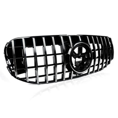 For 2020-2022 Mercedes-Benz X167 GT Style Front Bumper Grille Grill Chrome+Black