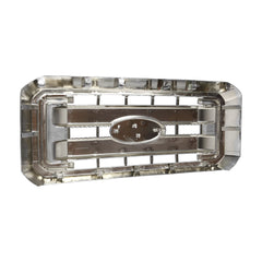 Front Upper Grille Fit For Ford 2011-2016 F250 F350 F450 F550 Super Duty (Chrome)