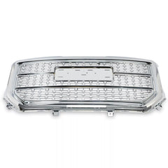 Front Upper Chrome Mesh Grill Fits 2016/2017/2018 GMC Sierra 1500 Grille Denali Style