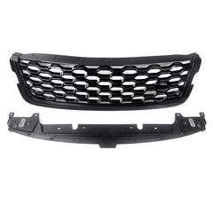 For Range Rover Velar 2018/2019/2020/2021/2022/2023 Front Upper Center Grille Grill Mesh Gloss Black