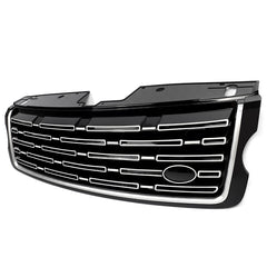 For 2013/2014/2015/2016/2017 Range Rover 2023 Style Front Upper Bumper Grille Grill Gloss Black