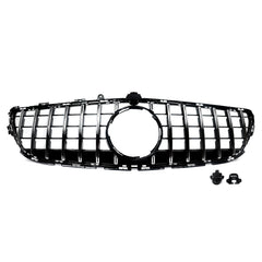 GT R Front Grille For Mercedes Benz W218 CLS400 CLS550 2015-2018 Chrome+Black