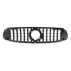 Front GT R Grille Fit 2020/2021/2022/2023 X253 GLC300 GLC43 Coupe Black Chrome W/ Camera Hole