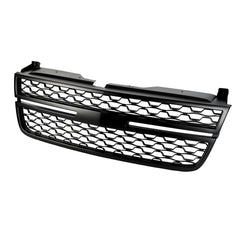 Front Upper Grille Black For 2005/2006/2007 Chevy Silverado 1500 2500HD 3500 Pickup