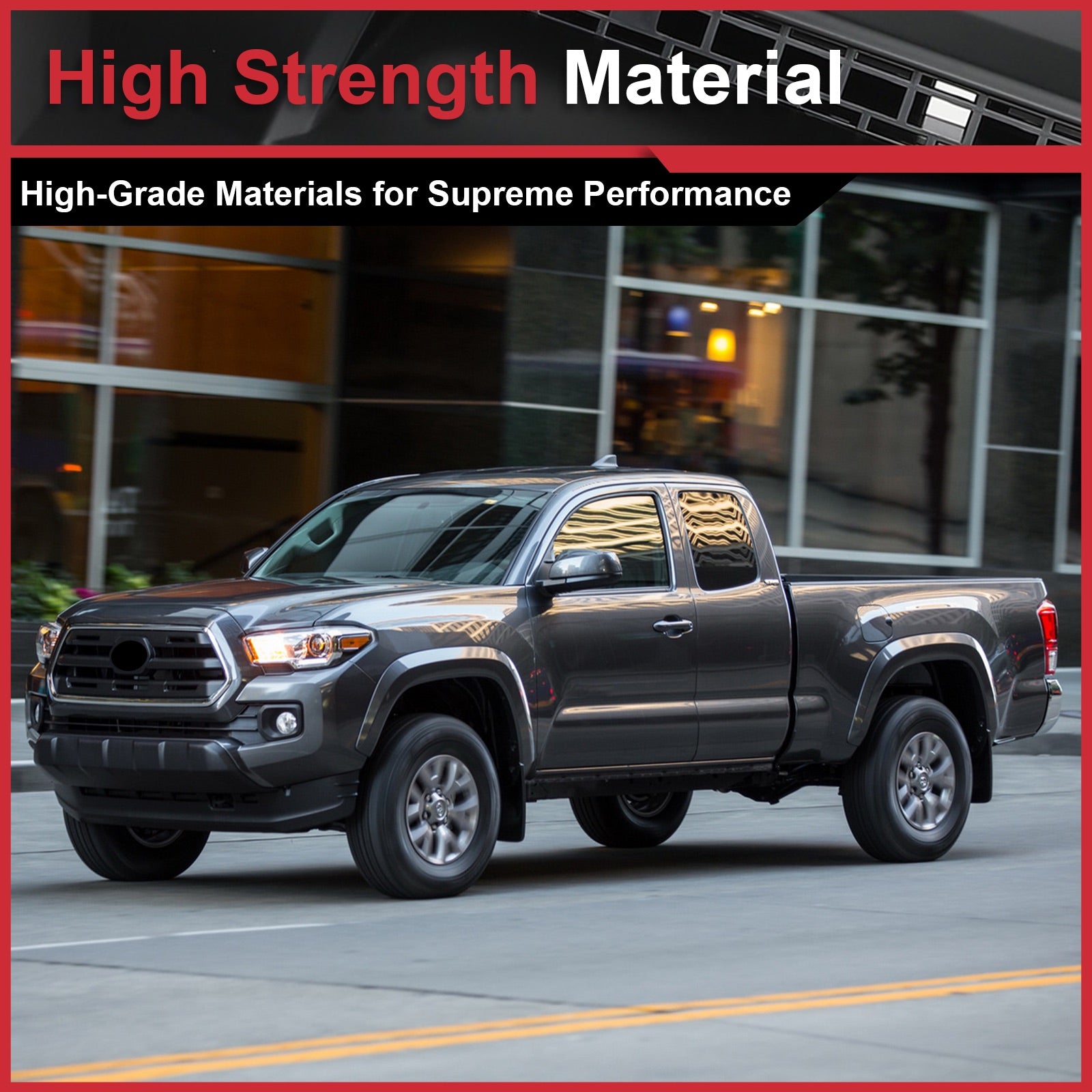 For Toyota Tacoma 2016/2017/2018/2019/2020/2021/2022/2023 Grill 1H5 Cement Grey Outer Frame Surround & Bracket