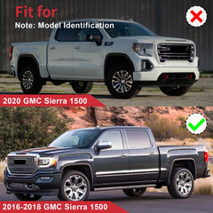 Front Upper Chrome Mesh Grille Fits 2016-2018 GMC Sierra 1500 Denali Style