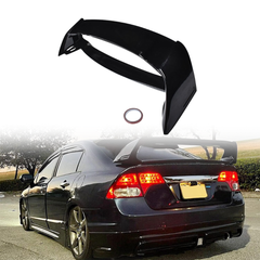 Gloss Black Mugen Style Trunk Wing Spoiler For Civic 4DR 2006-2011 Sedan