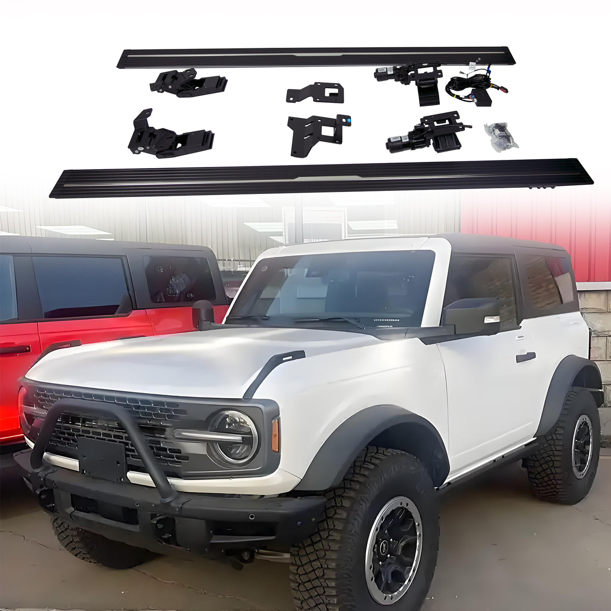 Deployable Electric Running Board Side Steps fit for FORD BRONCO Wildtrak 2-DOOR 2022-2025