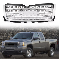 Front Upper Honeycomb Grille Chrome For GMC Sierra 2500/3500 HD 11-14 #20966057