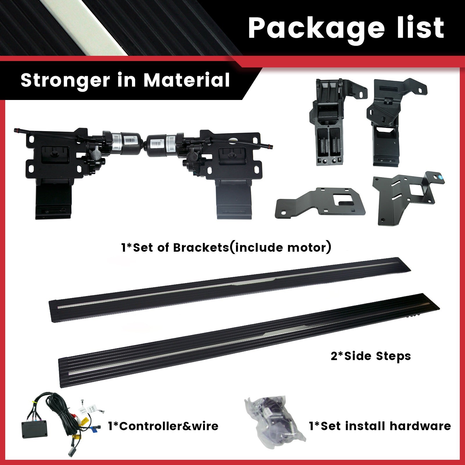 Deployable Electric Running Board Side Steps fit for AUDI Q5L 2018-2022
