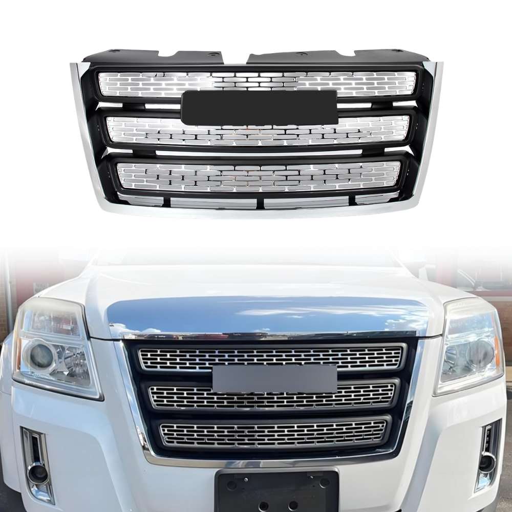 Chrome Front Bumper Grille Grill For GMC Terrain SL SLE SLT 2010-2015