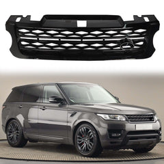 For 2014-2017 Range Rover Sport LR054767 Front Hood Center Black Mesh Grille
