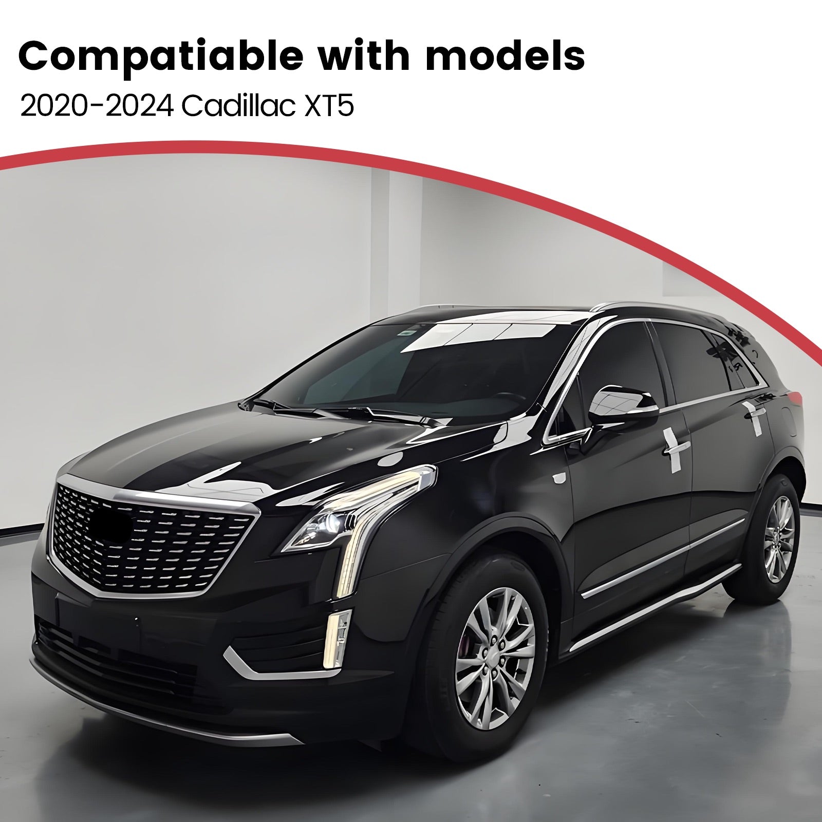 Deployable Electric Running Board Side Steps fit for CADILLAC XT5 2020-2024