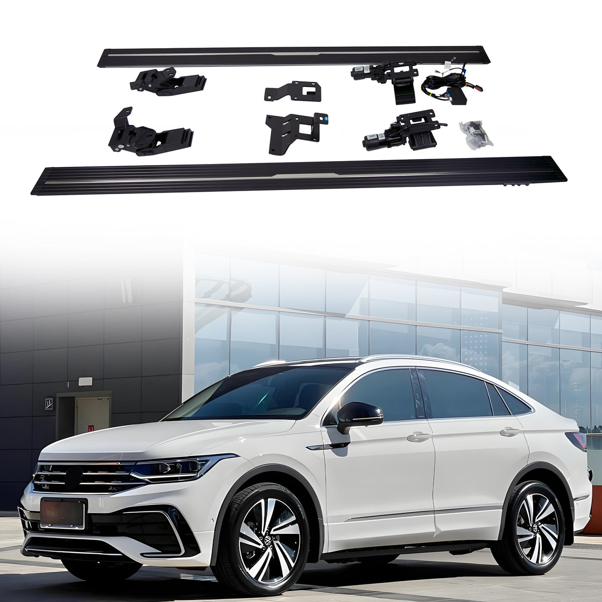 Deployable Electric Running Board Side Steps fit for VW TIGUAN SPORT 2017-2023