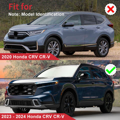 Front Bumper Upper Grille Glossy Black For 2023-2024 Honda CRV CR-V Sport Hybrid