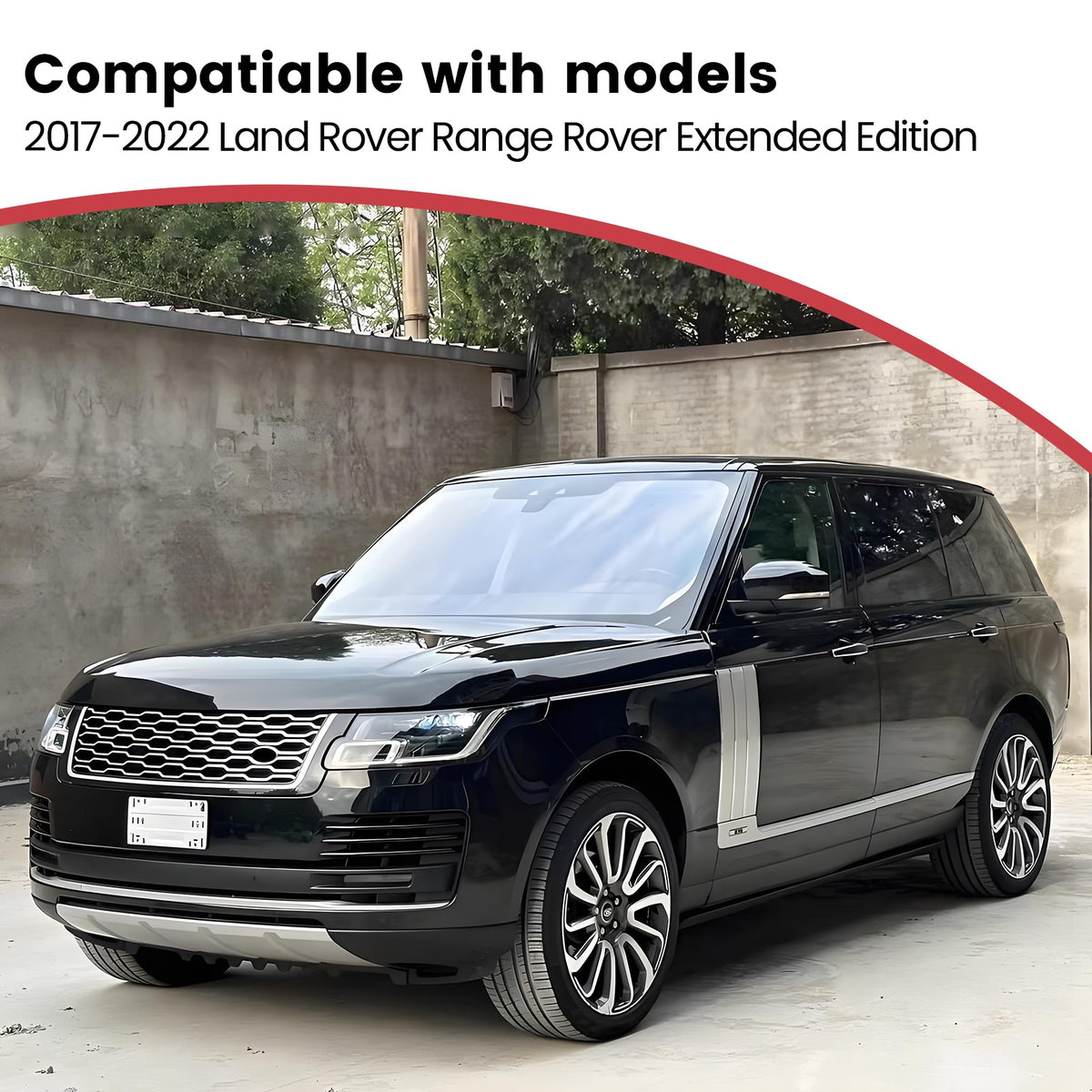 Deployable Electric Running Board Side Steps fit for Land Range Rover LWB 2017 2018 2019 2020 2021 2022