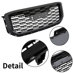 Glossy Black Denali Style Front Bumper Grille Grill For 2015-2020 GMC Yukon XL