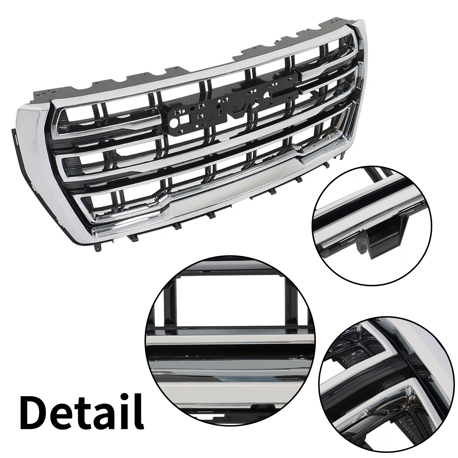 For 2021 2022 2023 GMC Yukon/Yukon XL SLT AT4 Front Grille Chrome Grill 84835787