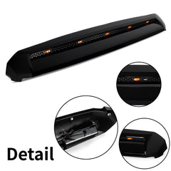 For 2014-2021 Toyota Tundra Front Upper Hood Bulge Molding Grille W/ Light Gloss Black