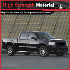 For 2007 2008 2009 2010 2011 2012 2013 GMC Sierra 1500 Gloss Black Denali Front Upper Bumper Hood Mesh Grille