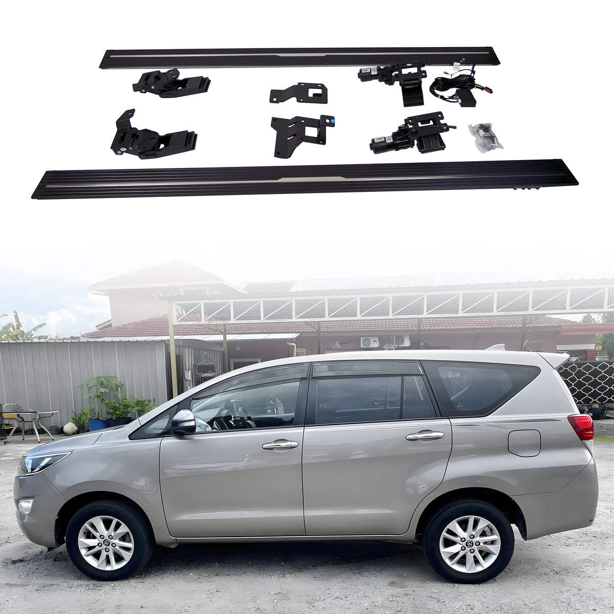Deployable Electric Running Board Side Steps fit for TOYOTA INNOVA  2015-2023 (without original side skirt)