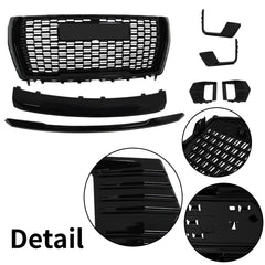 For 2021-2023 GMC Yukon/XL Denali Front Grille Hood Trim Molding Gloss Set 7pcs