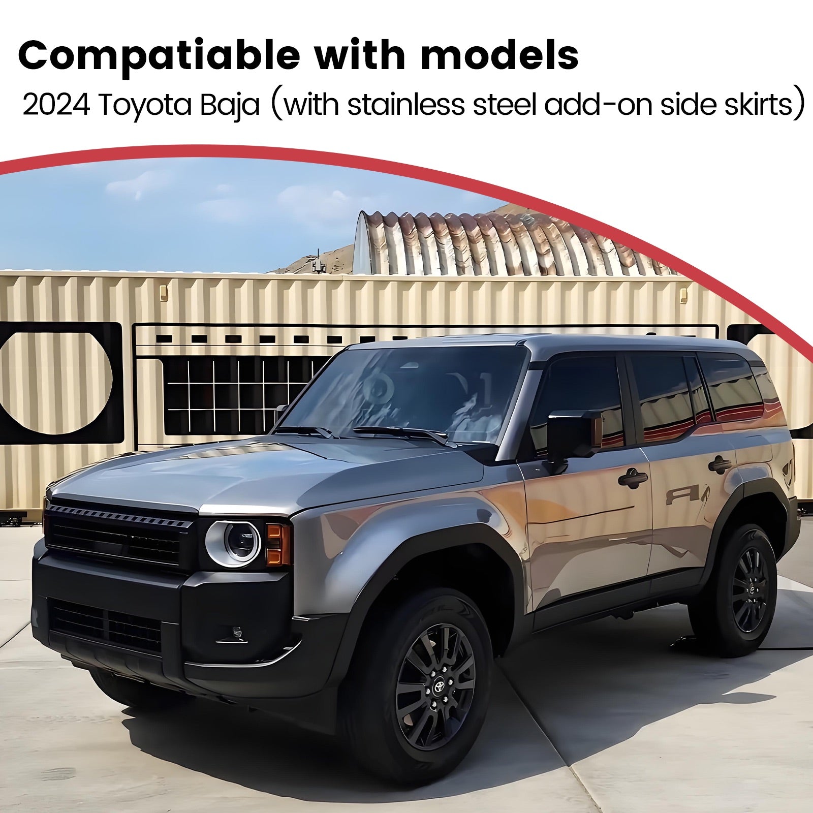 Deployable Electric Running Board Side Steps fit for TOYOTA Land Cruiser PRADO (with side skirt) 2024