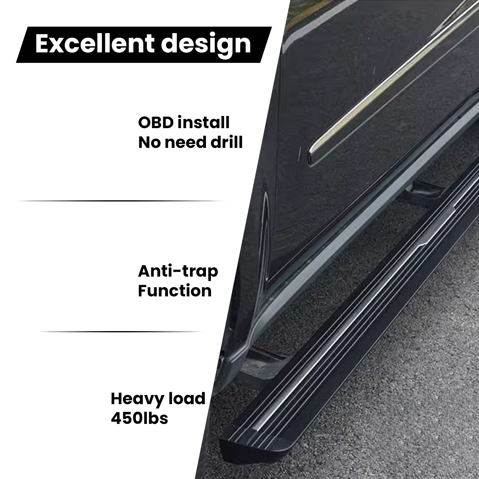 Deployable Electric Running Board Side Steps fit for BENTLEY BENTAYGA 2017-2023