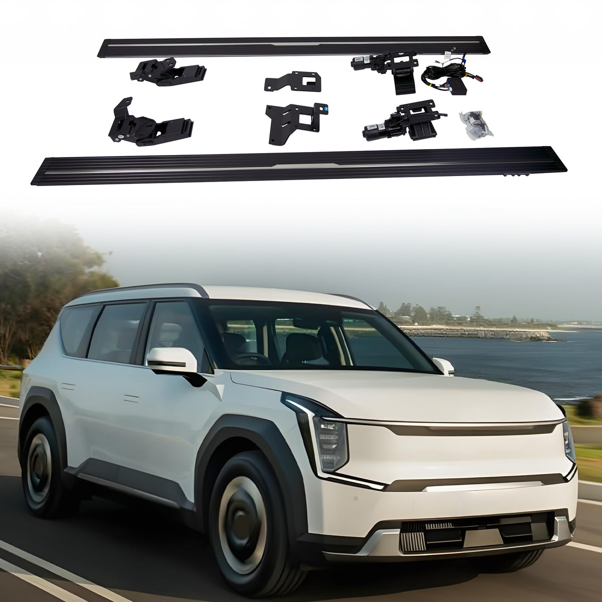 Deployable Electric Running Board Side Steps fit for KIA EV9 (EV) 2024 2025
